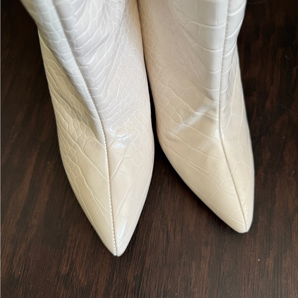 Missguided Croc faux leather high boots - Picture 4 of 6